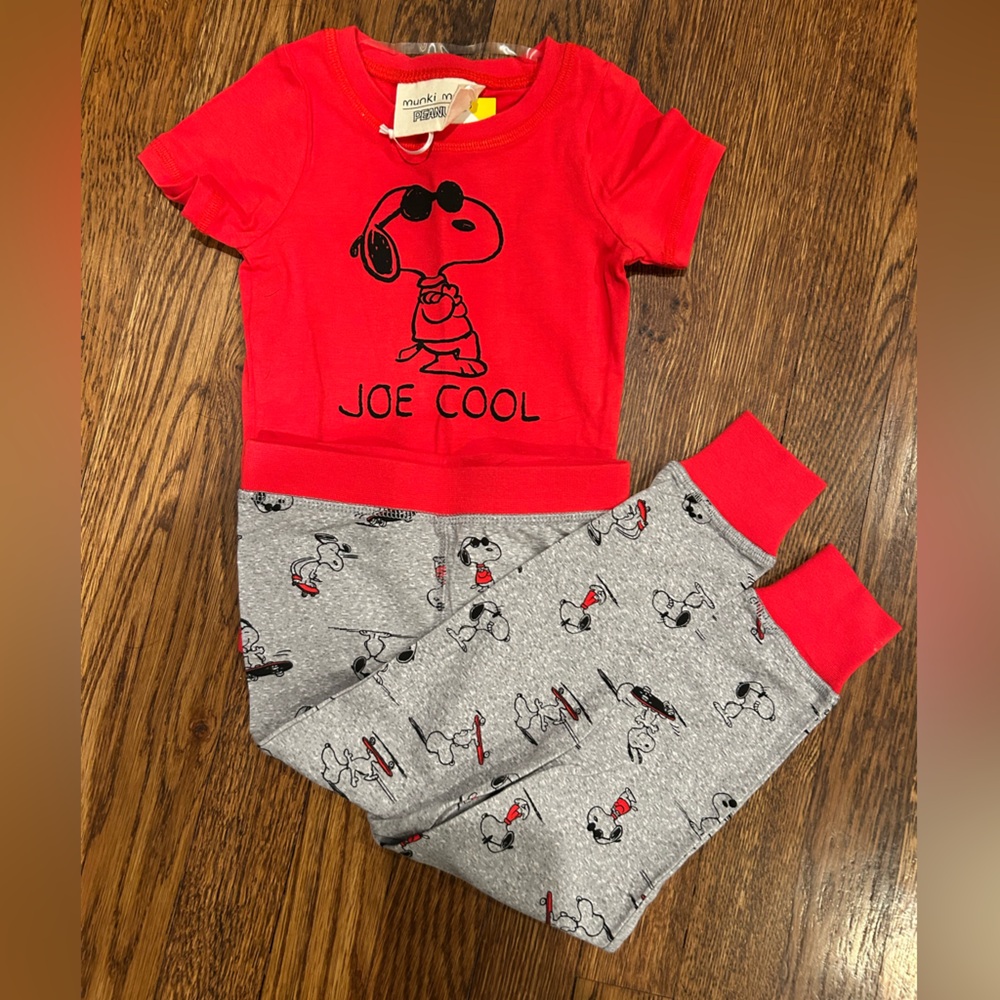 NWT Munki Munki Peanuts Toddler Pajama